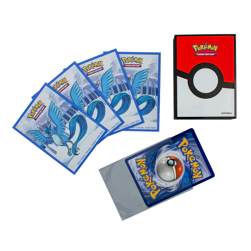 Pokémon TCG: 65x Frosted Forrest Articuno UP Deck Protector Sleeves