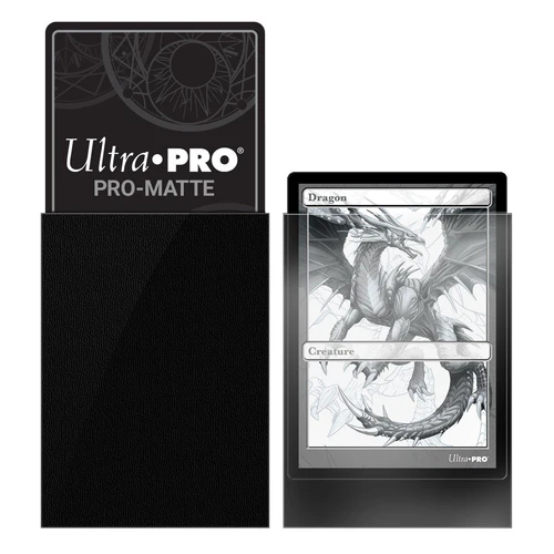 PRO MATTE Deck Protector Sleeves - 100x Black