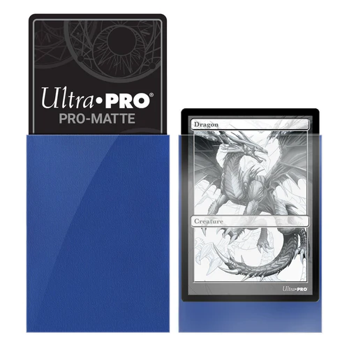 PRO MATTE Deck Protector Sleeves - 100x Dark Blue