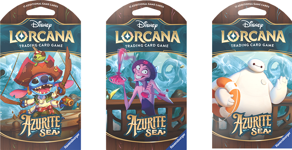 Disney Lorcana TCG: Azurite Sea Sleeved Booster 