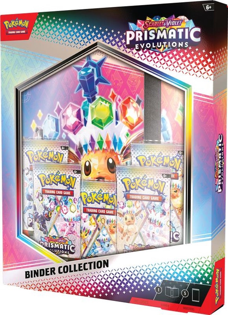 Pokémon TCG: Scarlet & Violet - Prismatic Evolutions Binder Collection (Portfolio + 5 boosters)