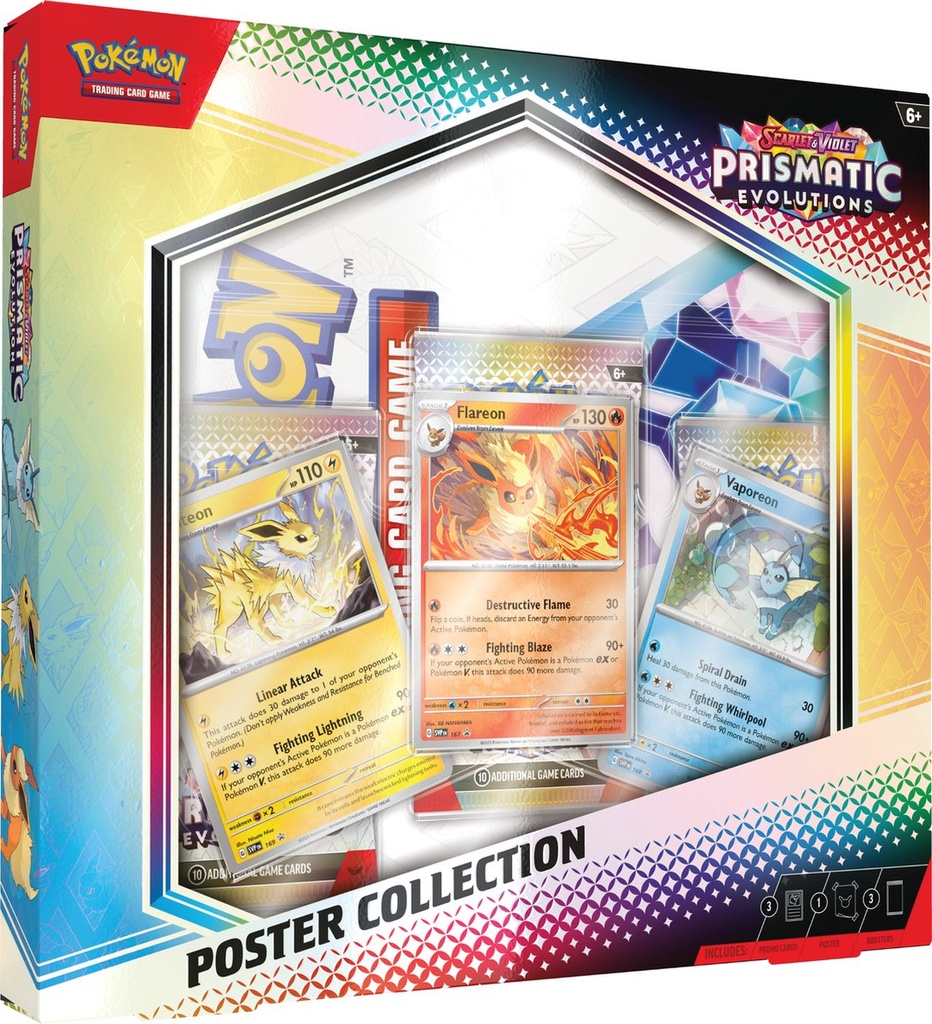 Pokémon TCG: Scarlet & Violet - Prismatic Evolutions Poster Collection