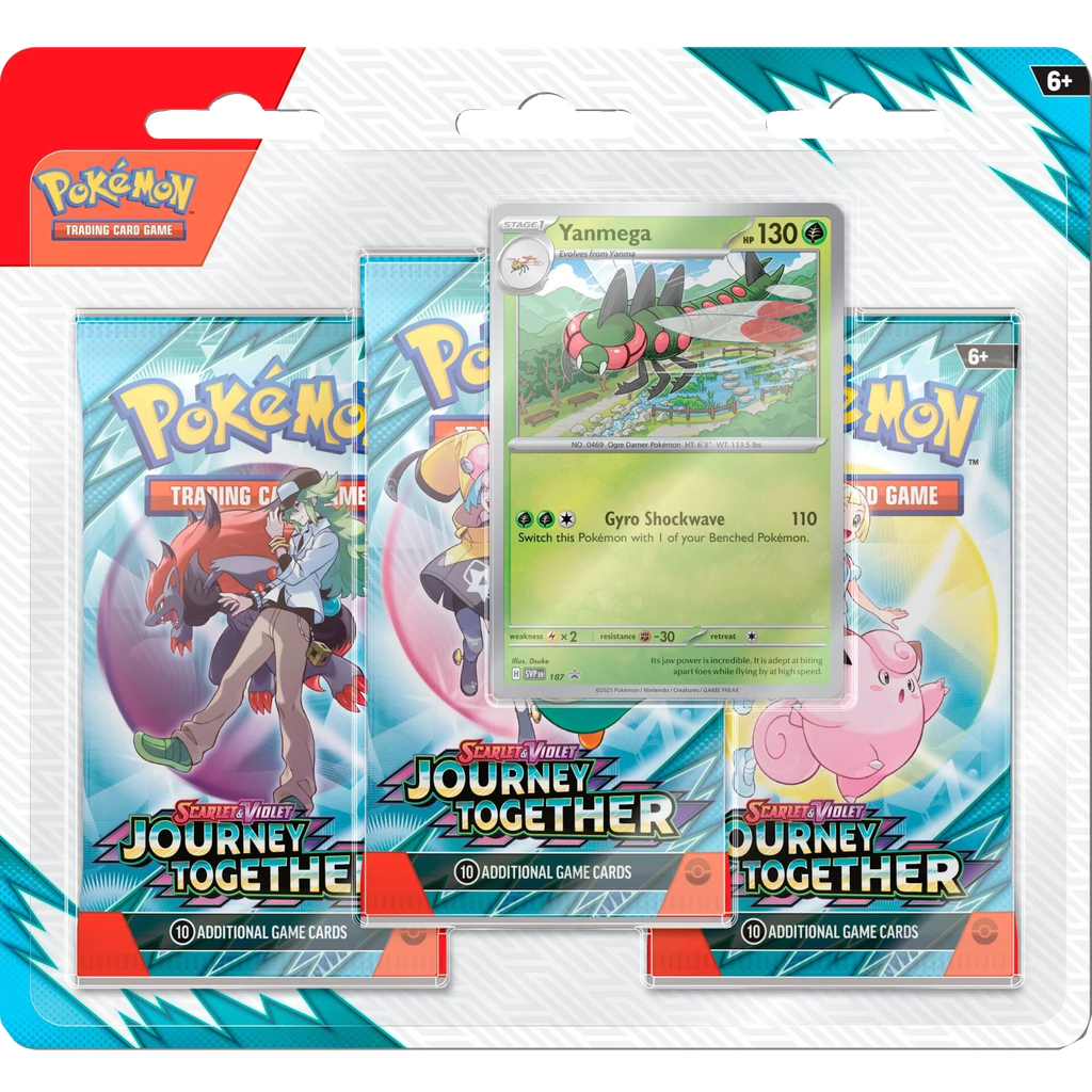 Pokémon TCG: Scarlet & Violet - Journey Together 3 Booster Packs & Yanmega Promo Card