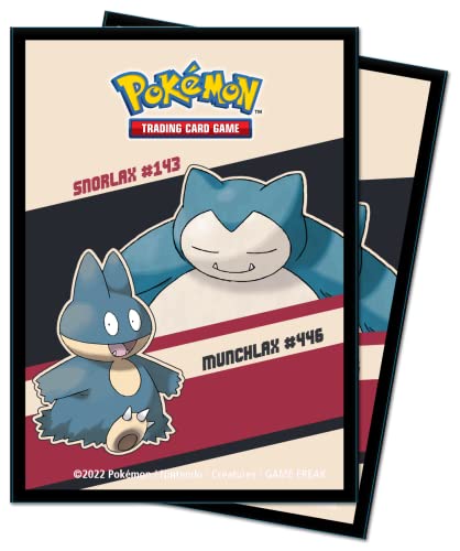 Pokémon TCG: 65x Snorlax and Munchlax UP Deck Protector Sleeves