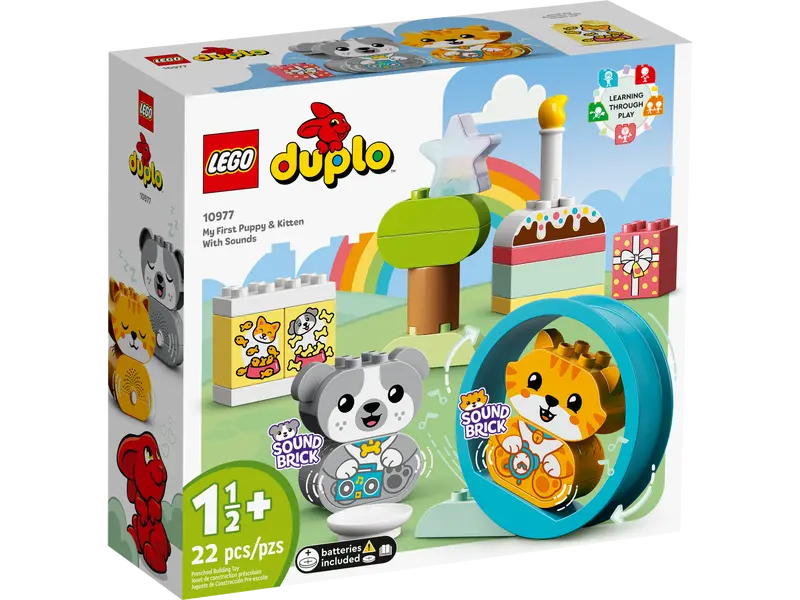 LEGO 10977 Mes premiers chiot et chaton avec effets sonores