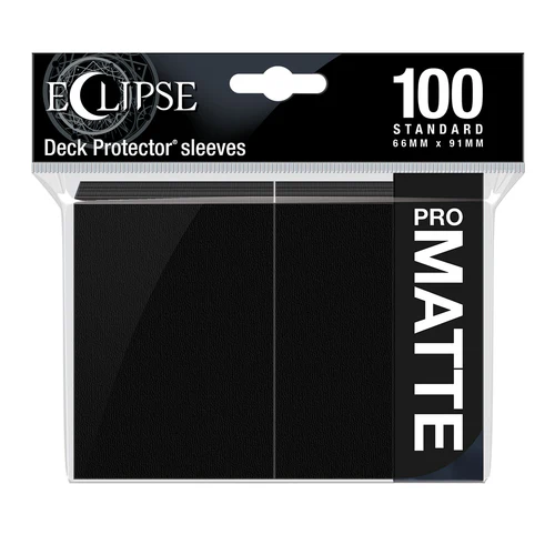 Eclipse PRO MATTE Deck Protector Sleeves - 100x Black