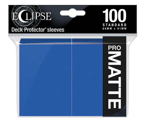 Eclipse PRO MATTE Deck Protector Sleeves - 100x Dark Blue