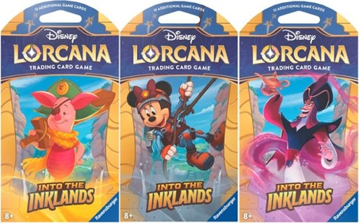 Disney Lorcana TCG: Into The Inklands Sleeved Booster