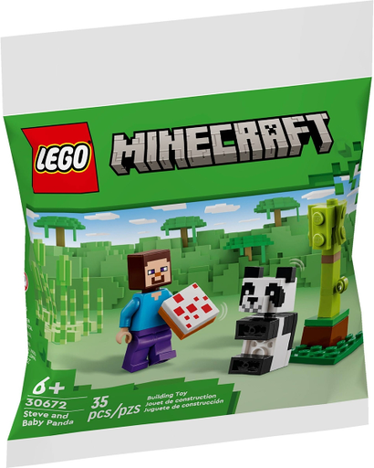 LEGO 30672 Steve and Baby Panda