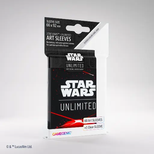 Star Wars: Unlimited Art Sleeves - Card Back Red