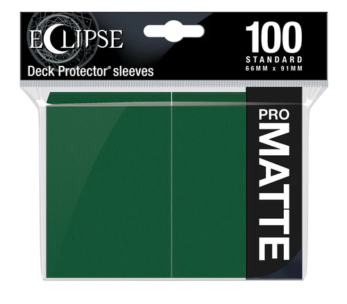 Eclipse PRO MATTE Deck Protector Sleeves - 100x Dark Green