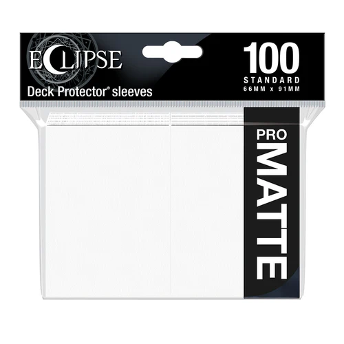 Eclipse PRO MATTE Deck Protector Sleeves - 100x White