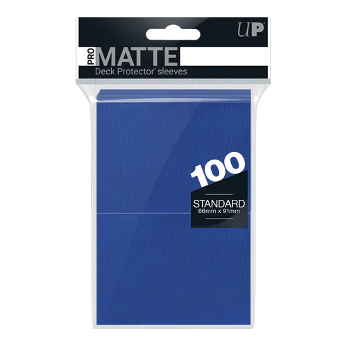 PRO MATTE Deck Protector Sleeves - 100x Dark Blue