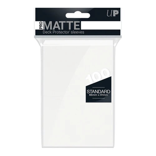 PRO MATTE Deck Protector Sleeves - 100x White