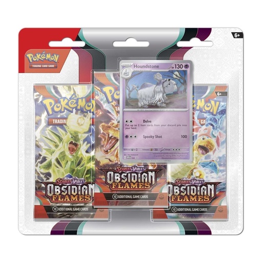 Pokémon TCG: Scarlet & Violet-Obsidian Flames 3 Booster Packs & Houndstone Promo Card