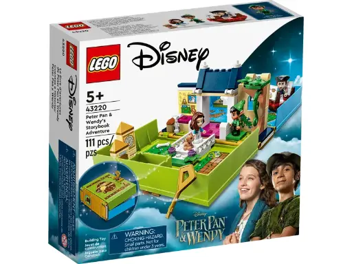 LEGO 43220 Les aventures de Peter Pan et Wendy dans un livre de contes